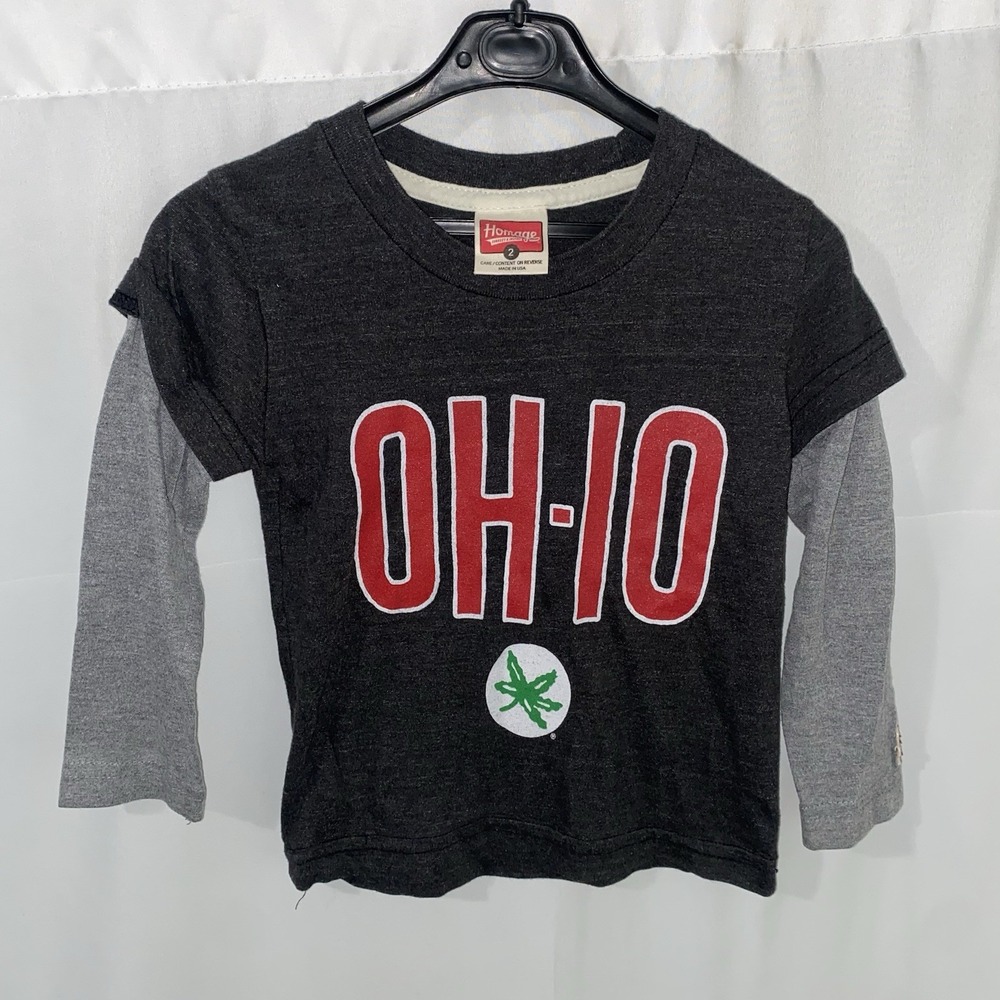 Homage Ohio State University Buckeyes Long Sleeve Shirt Toddler Size 2T